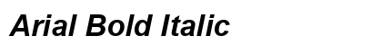 Arial Bold Italic Font Arial Bold Italic Font Preview