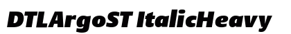 DTLArgoST ItalicHeavy preview