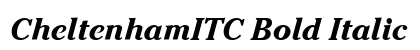 CheltenhamITC Bold Italic preview CheltenhamITC Bold Italic preview