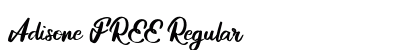Adisone FREE Regular Font Preview