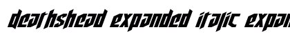 Deathshead Expanded Italic Expanded Italic Font Preview
