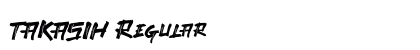 TAKASIH Regular Font Preview