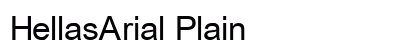 HellasArial Plain Font Preview