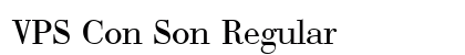 VPS Con Son Regular Font Preview
