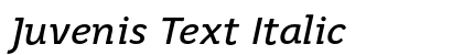 Juvenis Text Italic preview Juvenis Text Italic preview