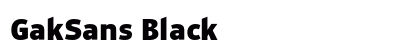 GakSans Black preview