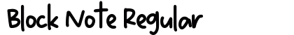 Block Note Regular preview Block Note Regular preview