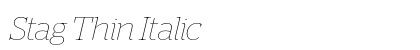 Stag Thin Italic preview
