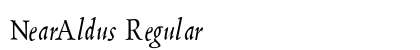 NearAldus Regular Font Preview