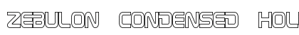 Zebulon Condensed Hollow Regular Font Zebulon Condensed Hollow Regular Font Preview