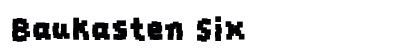 Baukasten Six Font Baukasten Six Font Preview