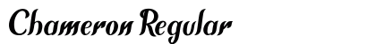 Chameron Regular Font Preview