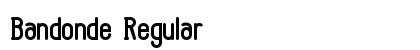 Bandonde Regular Font Preview