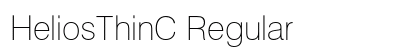 HeliosThinC Regular Font Preview