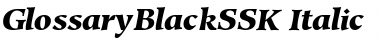 Download GlossaryBlackSSK Font