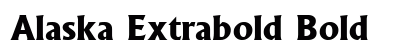 Alaska Extrabold Bold Font Preview