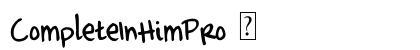 CompleteInHimPro ☞ preview CompleteInHimPro ☞ preview