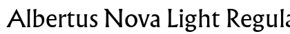 Albertus Nova Light Regular preview