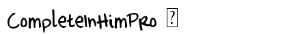 CompleteInHimPro ☞ preview CompleteInHimPro ☞ preview