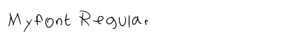 Myfont Regular font free download