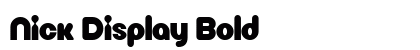 Nick Display Bold font free download