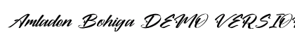 Amladen Bohiga DEMO VERSION Italic preview