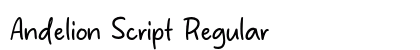 Andelion Script Regular