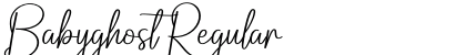Babyghost Regular (OpenType) Font Preview Babyghost Regular (OpenType) Font Preview