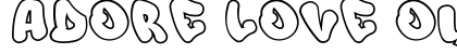 Adore Love Outline Outline preview