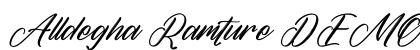 Alldegha Ramture DEMO VERSION Italic preview