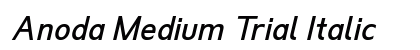 Anoda Medium Trial Italic preview