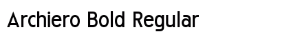 Archiero Bold Regular