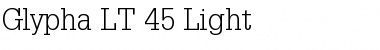 Download Glypha LT Light Font