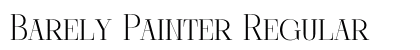 Barely Painter Regular Font Preview