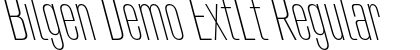 Bilgen Demo ExtLt Regular preview Bilgen Demo ExtLt Regular preview