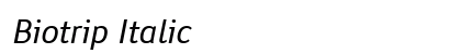Biotrip Italic preview