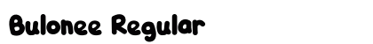 Bulonee Regular preview