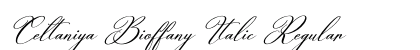 Celtaniya Bioffany Italic Regular preview