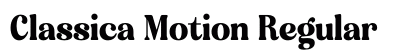 Classica Motion Regular preview Classica Motion Regular preview