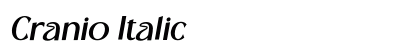 Cranio Italic preview Cranio Italic preview