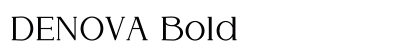 DENOVA Bold Preview