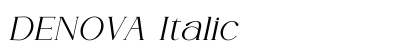 DENOVA Italic Preview