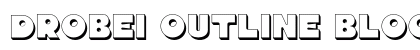 Drobei Outline Block Regular preview Drobei Outline Block Regular preview