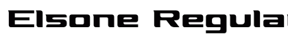 Elsone Regular preview Elsone Regular preview