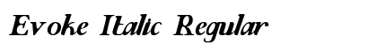 Evoke Italic Regular preview
