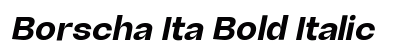 Borscha Ita Bold Italic preview Borscha Ita Bold Italic preview