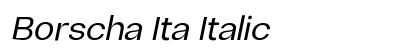 Borscha Ita Italic Preview