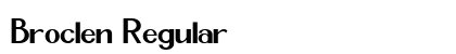Broclen Regular preview