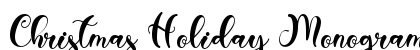 Christmas Holiday Monogram Regular preview Christmas Holiday Monogram Regular preview