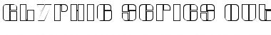 Glyphic Series Outline Regular Font
